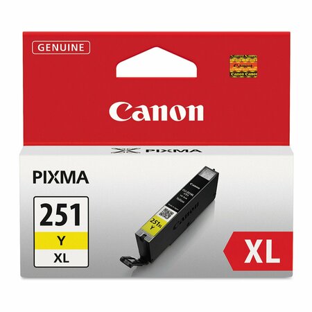 Canon Ink Cartridge, Cli-251Xl, Yellow 6451B001